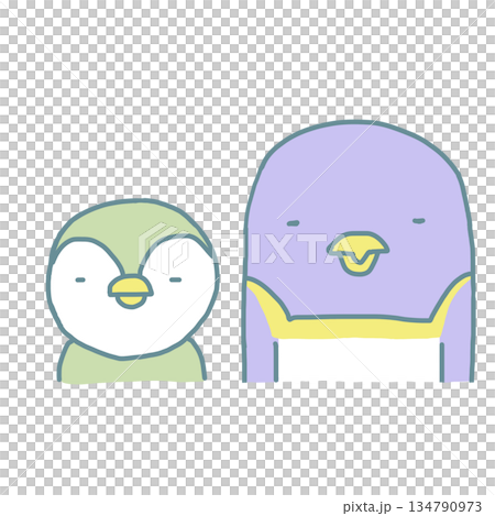 企鵝親子比較 企鵝親子比較 134790973