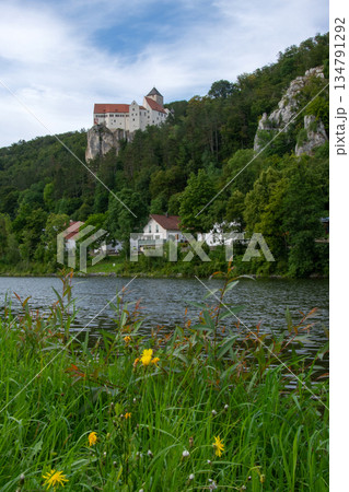 A Castle on a Hill, Prunn Castle, Bavaria, Germany 134791292