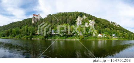 A Castle on a Hill, Prunn Castle, Bavaria, Germany 134791298