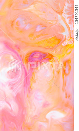 Swirling Pastel Pink and Orange Vertical Fluid Art Background Swirling Pastel Pink and Orange Vertical Fluid Art Background 134791545