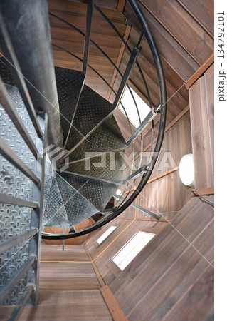 Spiral staircase leading to the fire tower 134792101