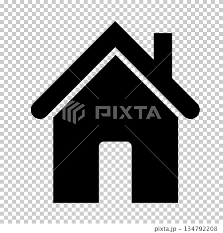 房屋/住宅的簡單象形圖圖標 134792208