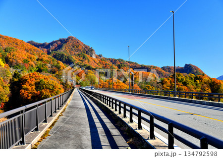 丸岩大橋/八ッ場あがつま湖 道の駅方向を望む(群馬県長野原町)【2025.11】 丸岩大橋/八ッ場あがつま湖 道の駅方向を望む(群馬県長野原町)【2025.11】 134792598
