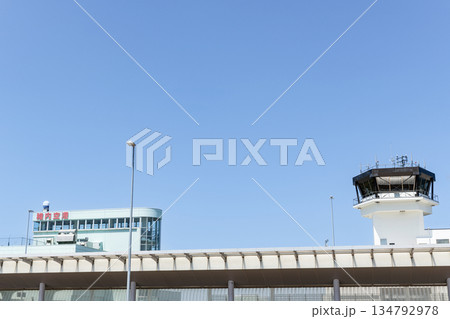 北海道稚内市　晴天の稚内空港 134792978