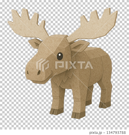 [動物] 駝鹿插圖 134793788