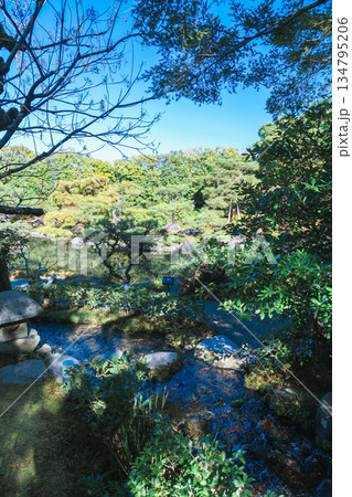 京都の對龍山荘の庭園 134795206
