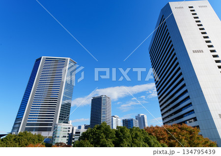 東京　浜松町駅周辺のオフィス街 134795439