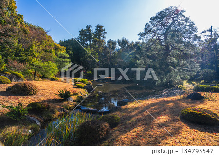 京都の無鄰菴の庭園 京都の無鄰菴の庭園 134795547