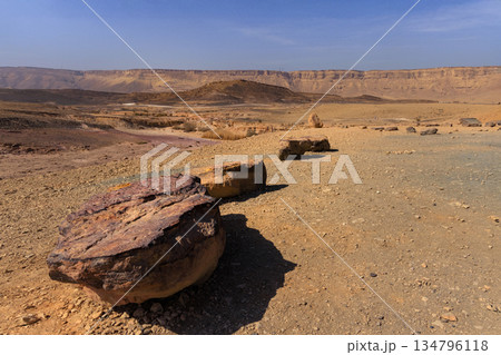 Ramon Crater desert landscape Israel 134796118
