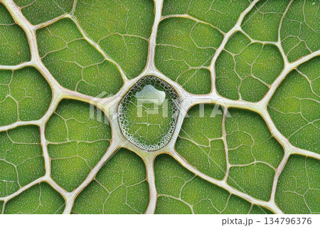 Stunning Macro Abstract of Dewdrop on Leaf Surface Capturing Nature's Beauty Stunning Macro Abstract of Dewdrop on Leaf Surface Capturing Nature's Beauty 134796376