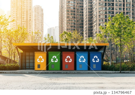 Smart Recycling Station in Urban Area Equipped with Advanced AI Technology for Sustainable Living Smart Recycling Station in Urban Area Equipped with Advanced AI Technology for Sustainable Living 134796467