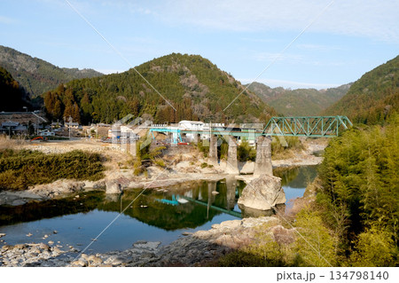 岐阜県加茂郡白川町_飛騨川3_2025年2月 岐阜県加茂郡白川町_飛騨川3_2025年2月 134798140