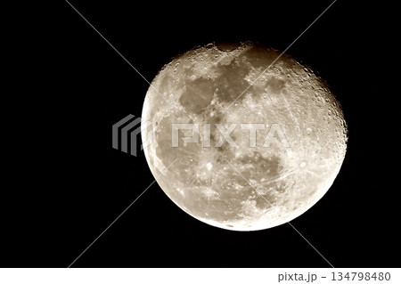 月（月齢17.2：更待月 ）アルテミス計画　MOON  Artemis program 134798480