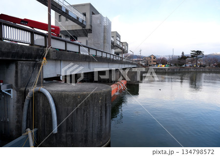 長野県岡谷市_釜口水門7_2025年2月 134798572