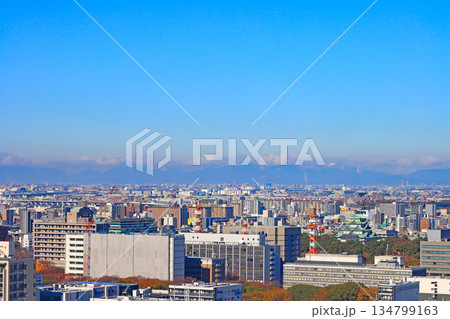 愛知県名古屋市、名古屋城周辺の風景 134799163