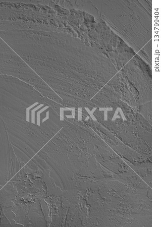 Textured gray cement wall surface, rough texture with strokes for design and background 134799404
