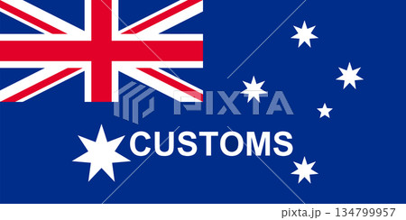 Australian Customs Flag 1988 2015 134799957