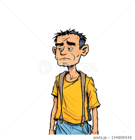 Vsai stressed unhappy man feeling tired and sad Vsai stressed unhappy man feeling tired and sad 134800438