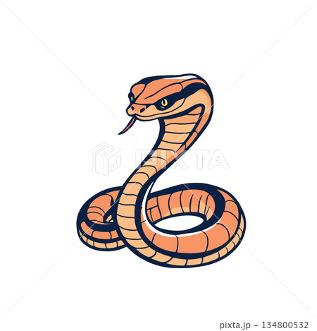 Vsai cobra snake reptile mascot animal logo design 134800532