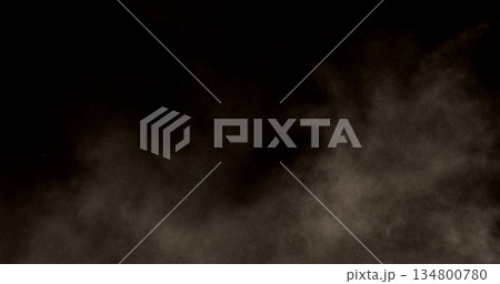 Realistic sandstorm particle effect with fine dust and sand grains flying through the air. Cinematic atmospheric motion ideal for VFX overlays, desert scenes, storm simulations, and dramatic visual 134800780