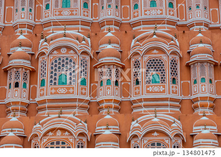 Jaipur, India, the Hawa Mahal, also known as the Palace of Winds 134801475