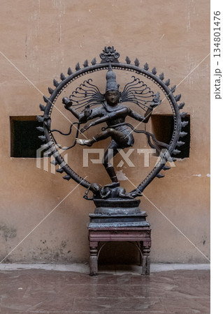 Jaipur, India, statue of Shiva Nataraja or Nataraj, an iconic Hindu representation of the god Shiva as a cosmic dancer Jaipur, India, statue of Shiva Nataraja or Nataraj, an iconic Hindu representation of the god Shiva as a cosmic dancer 134801476