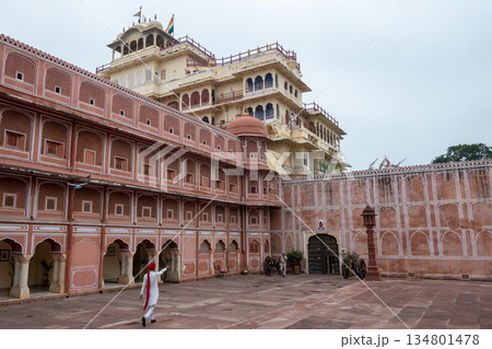 India, Jaipur, the Chandra Mahal, part of the City Palace complex 134801478