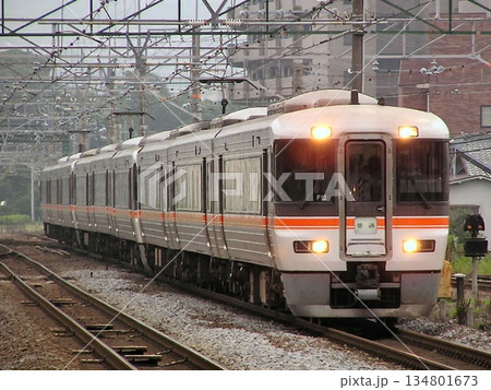 東海道本線373系9両（快速ムーンライトながら号運転後の普通列車） 134801673