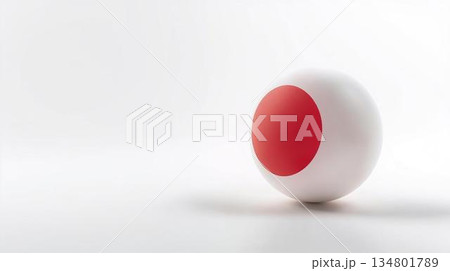 日本の国旗 134801789