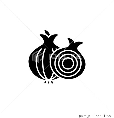 onion vector icon. Vegetable icon solid style. perfect use for logo, presentation, website, and more. modern icon design glyph style 134801899