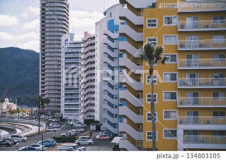 [和歌山マリーナシティ]カラフルなマンション群 134803105