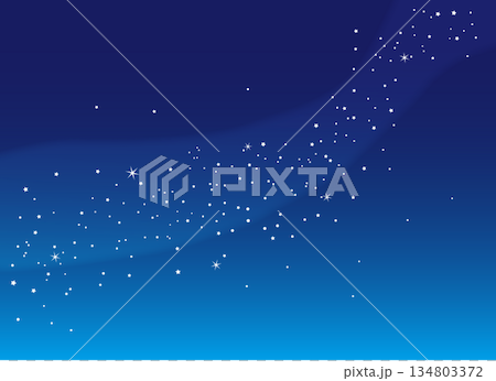 Illustration of a fantastic Milky Way spreading across the night sky 134803372