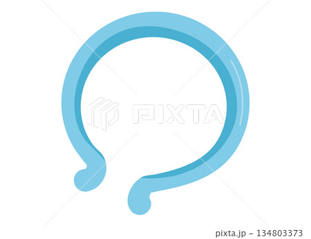 夏の暑さ対策に使うネッククーラーのイラスト 夏の暑さ対策に使うネッククーラーのイラスト 134803373