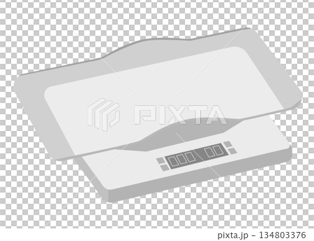 Illustration of a pet scale for dogs and cats Illustration of a pet scale for dogs and cats 134803376