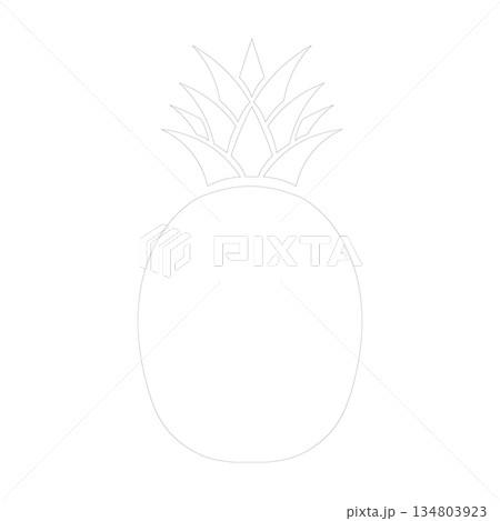 Pineapple Outline A simple illustration of a tropical fruit, offering a clean, modern aesthetic. Perfect for design projects. Pineapple Outline A simple illustration of a tropical fruit, offering a clean, modern aesthetic. Perfect for design projects. 134803923