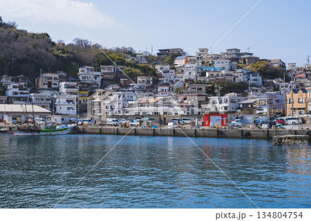 [雑賀崎アマルフィ]日本のアマルフィと呼ばれるノスタルジックな雰囲気の港町の風景 134804754