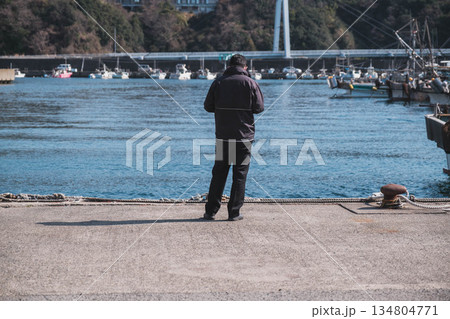 [雑賀崎アマルフィ]日本のアマルフィと呼ばれるノスタルジックな雰囲気の港町の風景 134804771