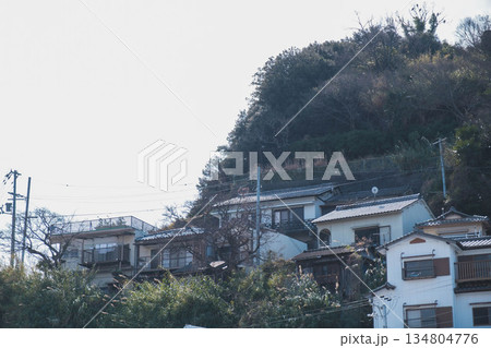 [雑賀崎アマルフィ]日本のアマルフィと呼ばれるノスタルジックな雰囲気の港町の風景 134804776
