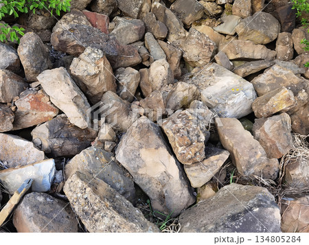 A pile of stones 134805284