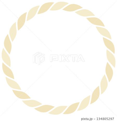 注連縄飾りのフレーム 134805297