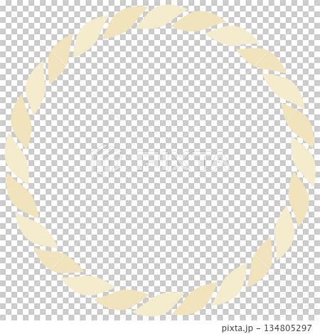 注連縄飾りのフレーム 134805297