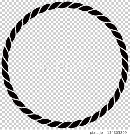New Year's rope decoration frame 134805299