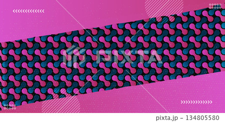 Abstract Metaball Shapes Pattern Banner Background Pink Blue. Abstract Metaball Shapes Pattern Banner Background Pink Blue. 134805580