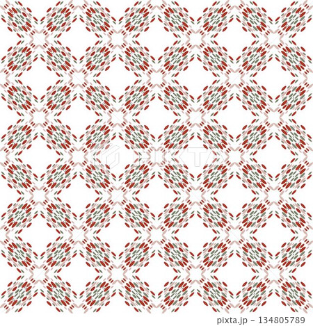 green and red abstract geometric seamless ethnic pattern background, repeatable motif for fabric and wallpaper design illustration green and red abstract geometric seamless ethnic pattern background, repeatable motif for fabric and wallpaper design illustration 134805789