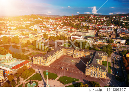 Schlossplatz in Stuttgart, Germany, travel landscape 134806367