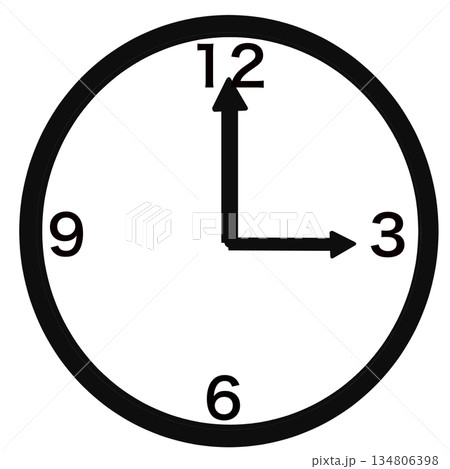 シンプル時計 134806398