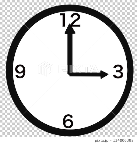 シンプル時計 134806398