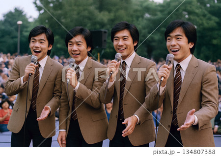昭和の男性アイドルグループのイメージ 134807388