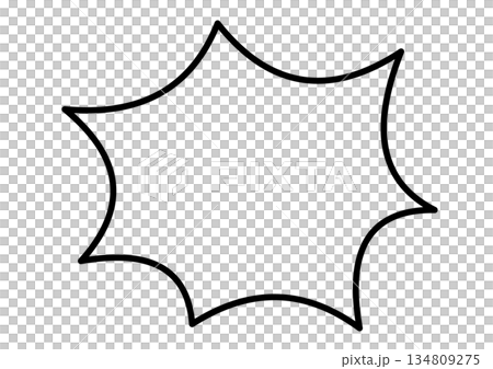 A simple spiky speech bubble 134809275