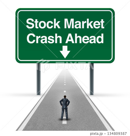 Stock Market Crash 134809387